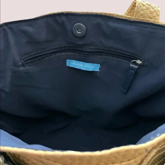 Draper James Woven Bag Floral Magnolia Tie EUC - Picture 5 of 5